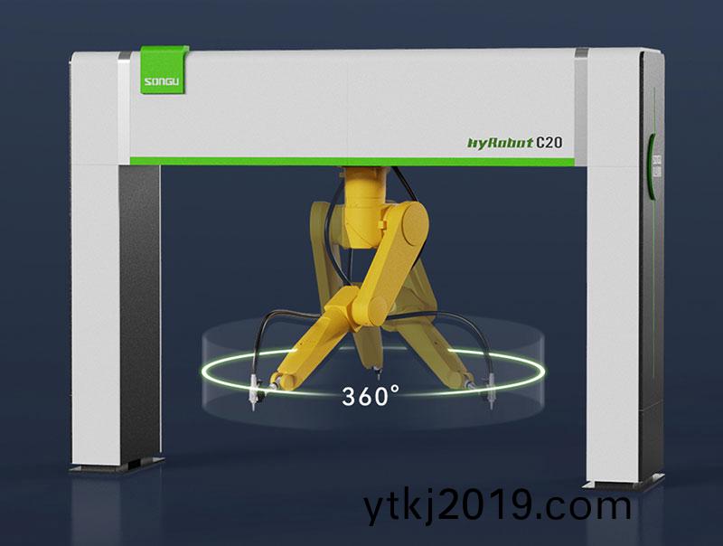 三维机器人(ren)激光切割机,三(san)维激光切割机,3D激光(guang)切割机,360度回转半径高效切割(ge)