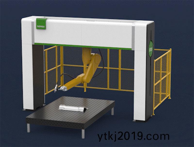 三维机器人激光切割(ge)机,三维激光(guang)切割机,3D激光切割机,高速高精性能之冠(guan)